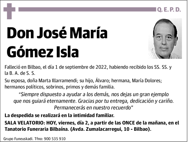 José María Gómez Isla