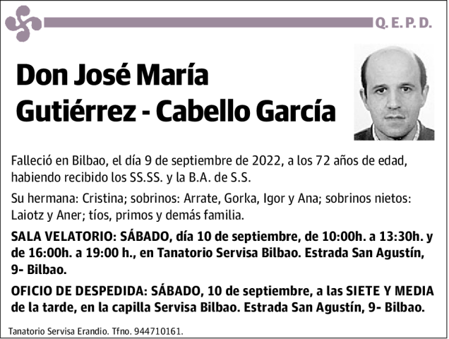 José María Gutiérrez-Cabello García