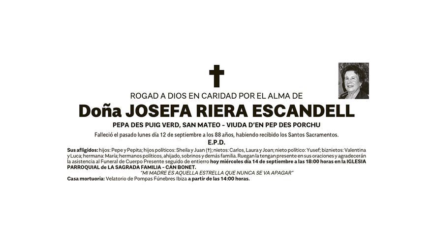 Josefa  Riera  Escandell