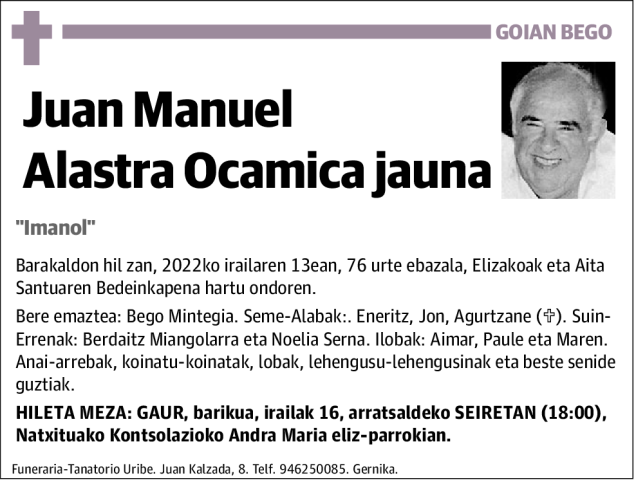 Juan Manuel Alastra Ocamica
