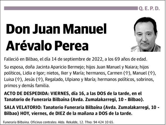 Juan Manuel Arévalo Perea