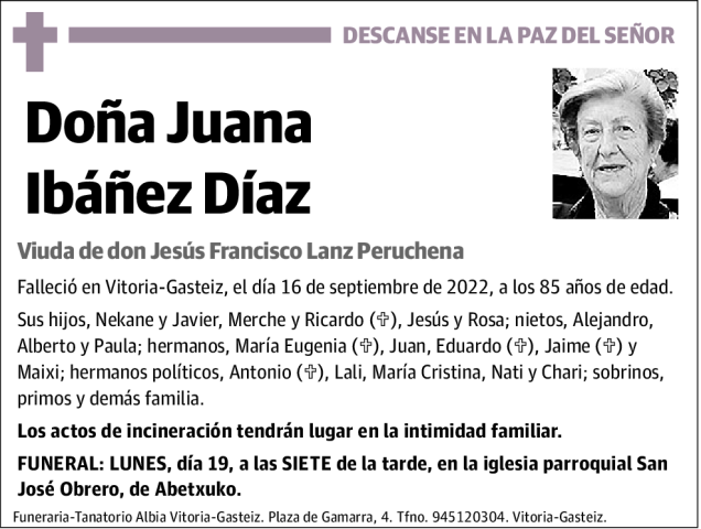 Juana  Ibáñez  Díaz
