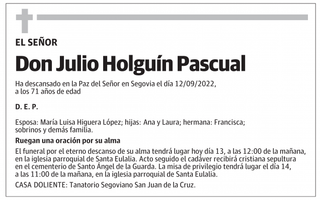 Julio Holguín Pascual