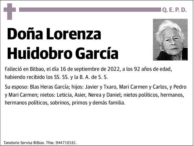 Lorenza Huidobro García