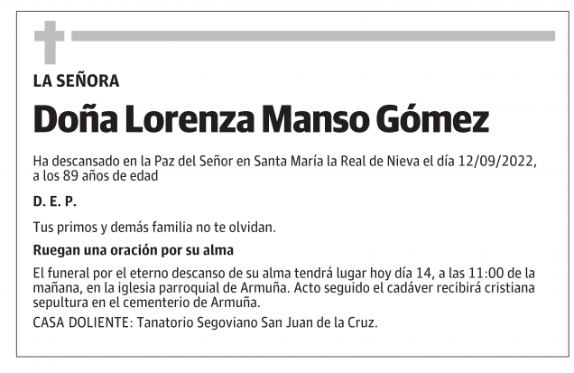 Lorenza Manso Gómez