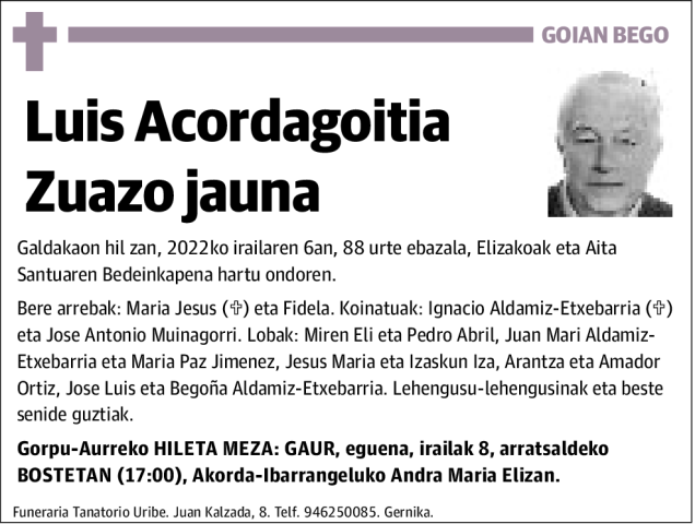Luis Acordagoitia Zuazo