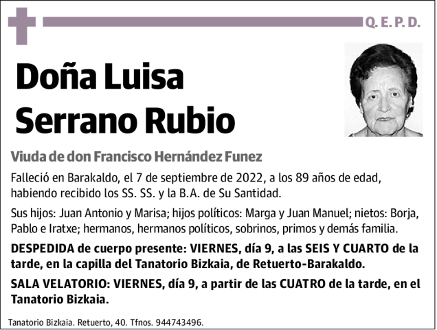 Luisa Serrano Rubio