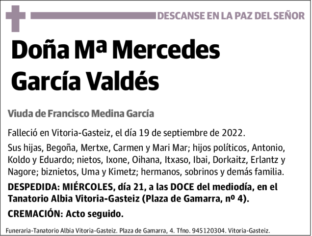 Mª  Mercedes  García  Valdés
