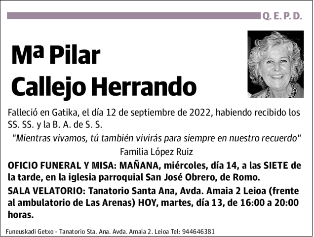 Mª Pilar Callejo Herrando