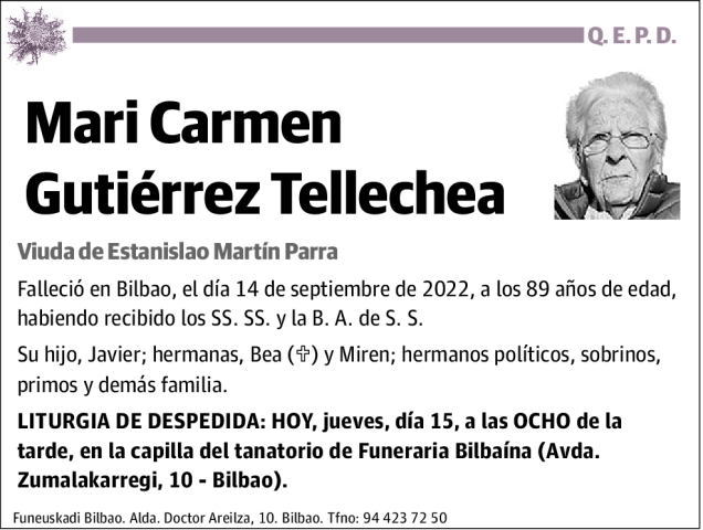 Mari Carmen Gutiérrez Tellechea