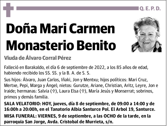 Mari Carmen Monasterio Benito