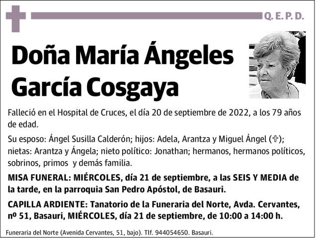 María Ángeles García Cosgaya