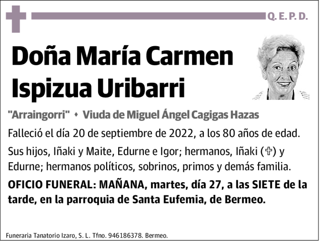 María Carmen Ispizua Uribarri