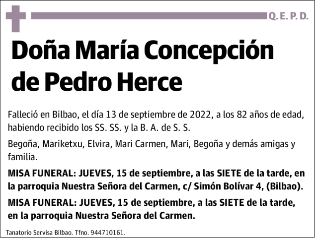 María Concepción de Pedro Herce