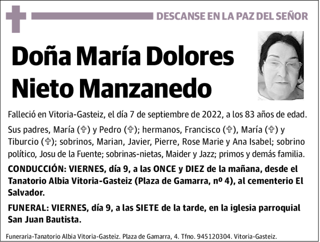 María  Dolores  Nieto  Manzanedo