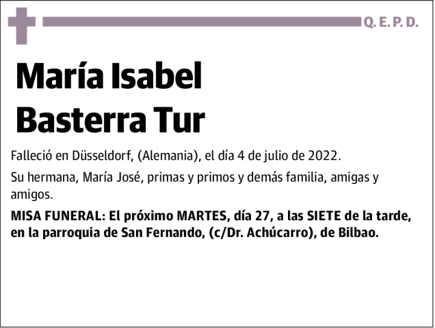 María Isabel Basterra Tur