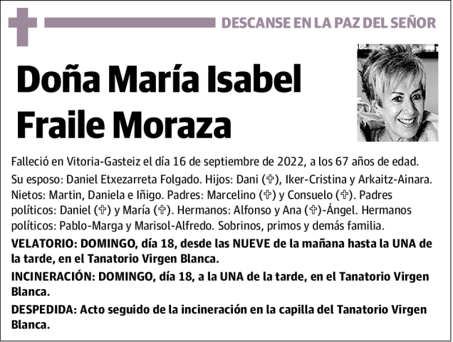 María  Isabel  Fraile  Moraza