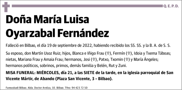 María Luisa Oyarzabal Fernández