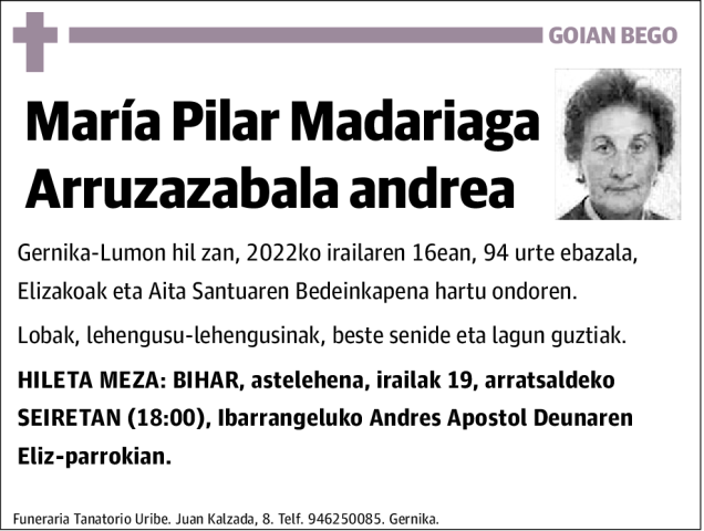 María Pilar Madariaga Arruzabala