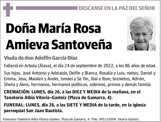 María  Rosa  Amieva  Santoveña