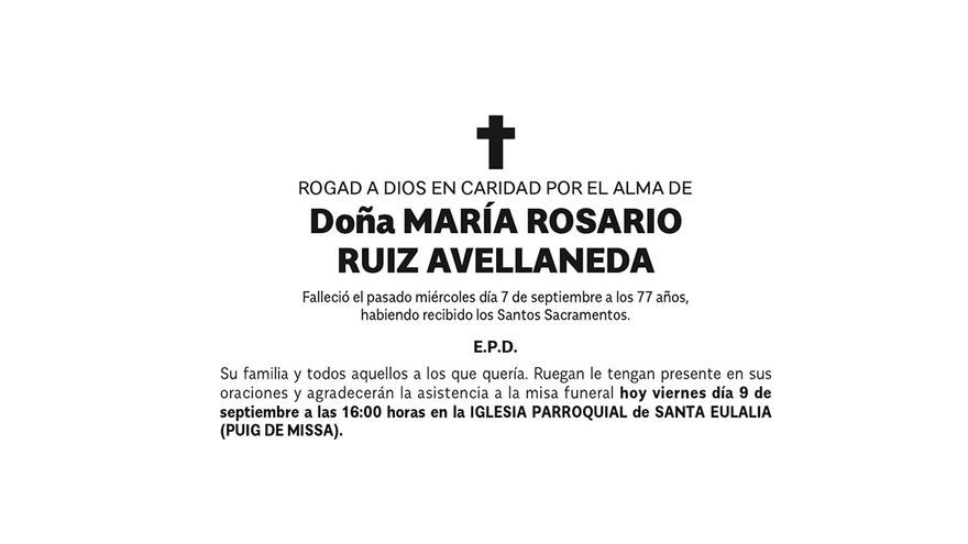María  Rosario  Ruiz  Avellaneda