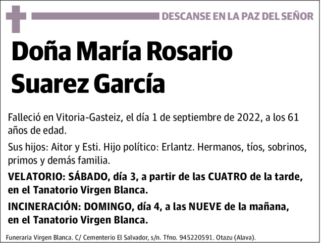 María  Rosario  Suarez  García