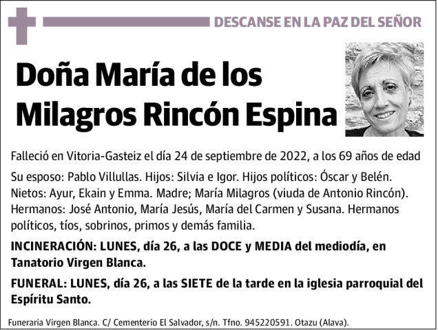 María  de  los  Milagros  Rincón  Espina