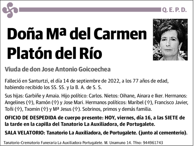 María del Carmen Platón del Río