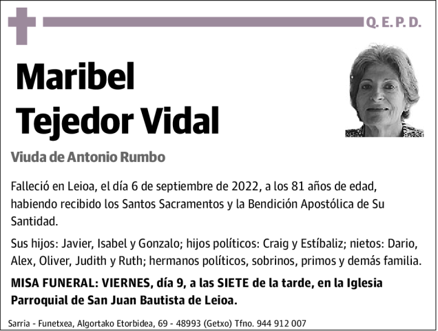 Maribel Tejedor Vidal