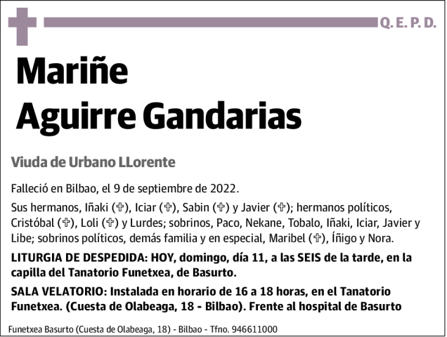 Mariñe Aguirre Gandarias