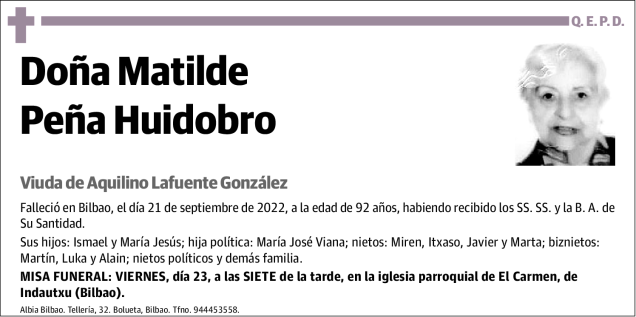 Matilde Peña Huidobro
