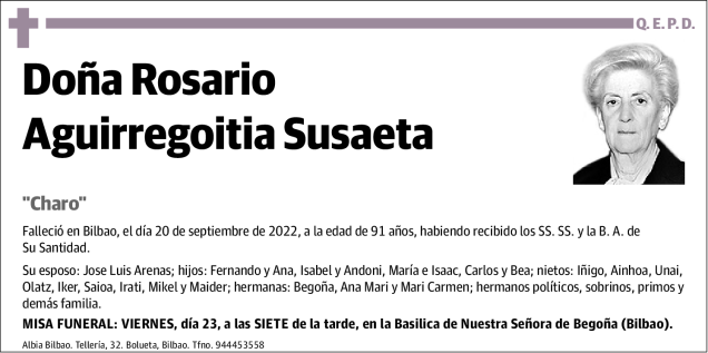 Rosario Aguirregoitia Susaeta