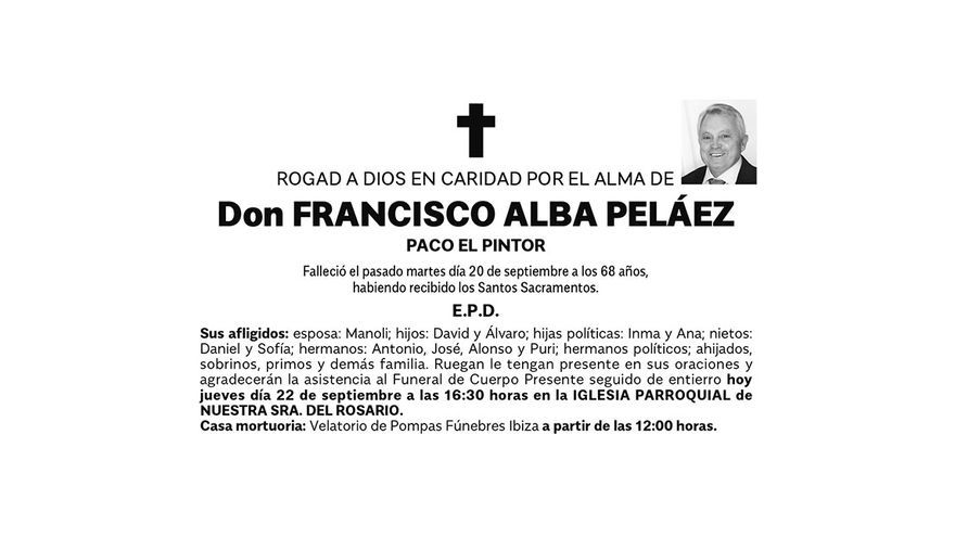 de  don  Francisco  Alba  Peláez